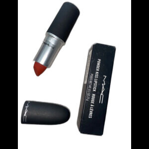 MAC Powder Kiss Lipstick #316 Devoted to Chili Full Size 0.1 OZ/3g New in Box